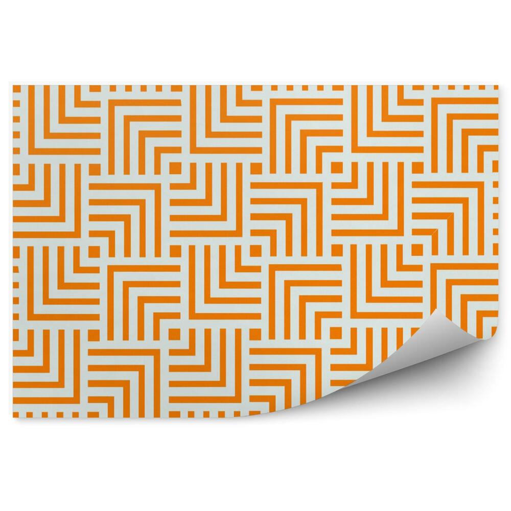 Fotótapéta Narancssárga geometriai minta