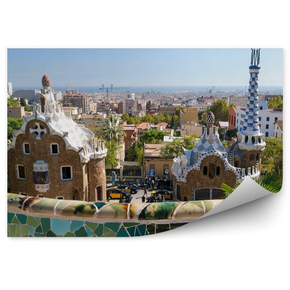 Poszter tapéta Park Guell Barcelona Spanyolország