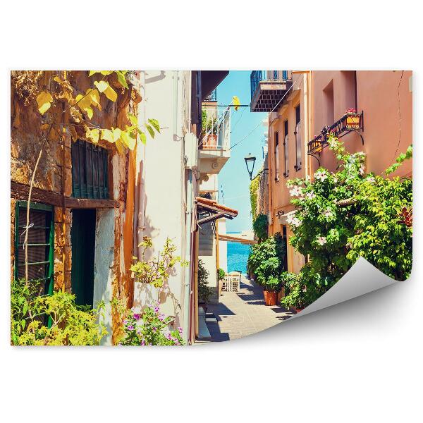 Öntapadós fotótapéta Utcai növényzet fák kék város