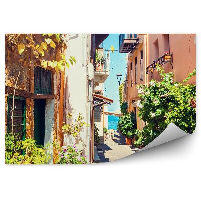 Öntapadós fotótapéta Utcai növényzet fák kék város