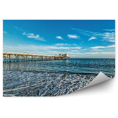 Öntapadós fotótapéta Pier tenger strand felhők