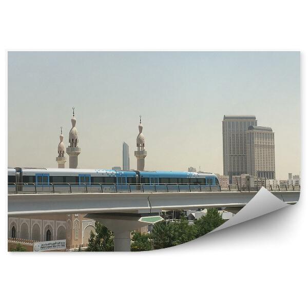 Modern fotótapéta Dubai vonat városi közlekedési forgalom