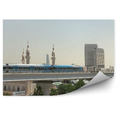 Modern fotótapéta Dubai vonat városi közlekedési forgalom