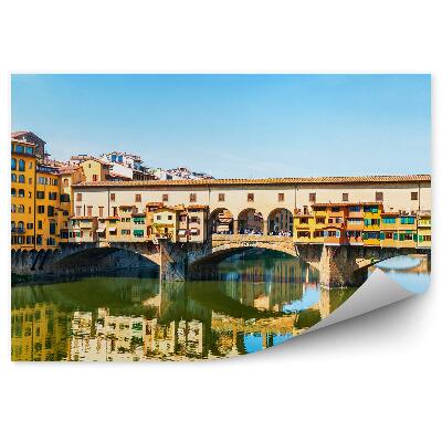 Fotótapéta aranyműves híd folyó természet égbolt firenze