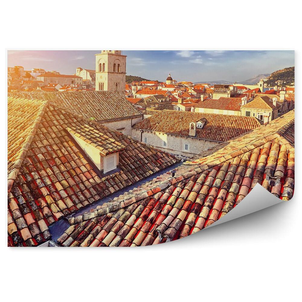 Fotótapéta Dubrovnik tetők város építése