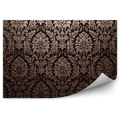 Fotótapéta Dekoratív arany dísz sötét varratmentes háttérben