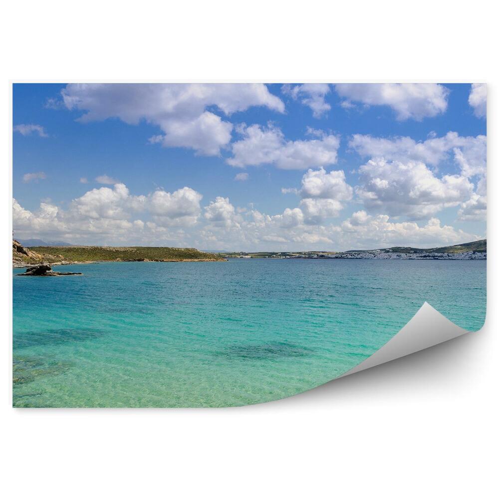 Modern fotótapéta Hegyek öböl tengeri égbolt felhők