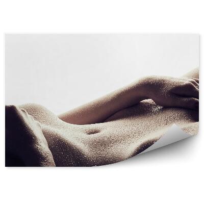 Modern fotótapéta Vízcseppek érzéki női test