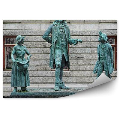 Fotó poszter tapéta Emlékmű Norvégia Ludwig Holberg város épülete