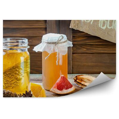 Kép Tapéta Kombucha teafa ánizs narancs tégely