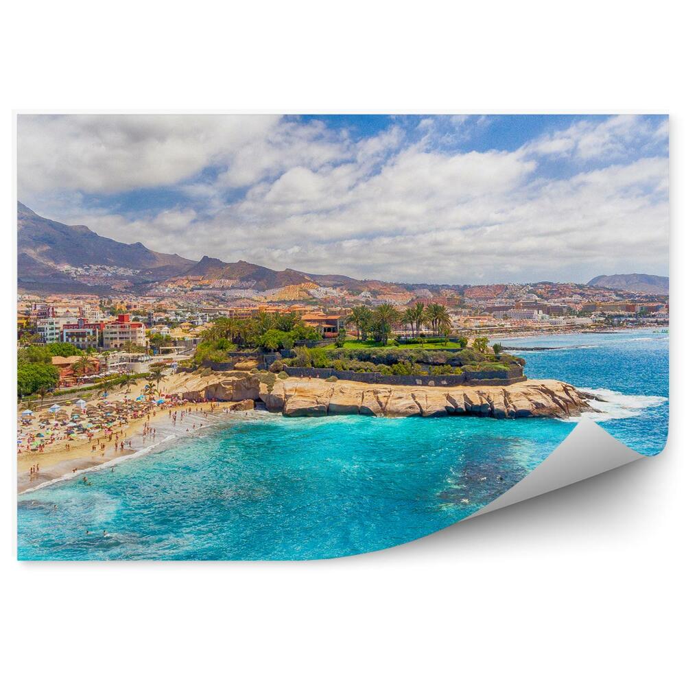 Fotótapéta strand madártávlatból hegyek óceán Tenerife