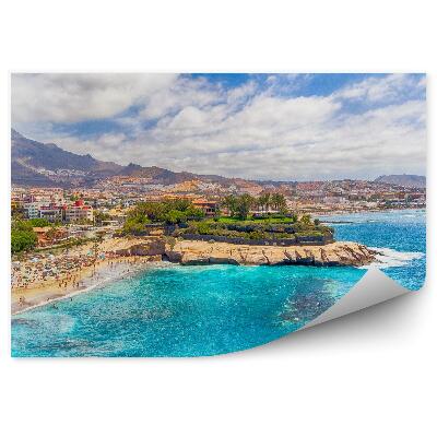 Fotótapéta strand madártávlatból hegyek óceán Tenerife