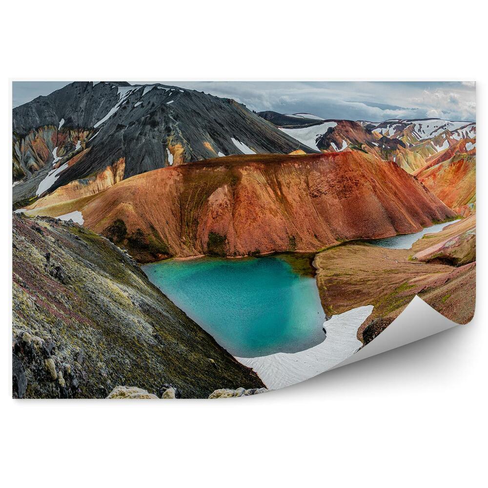 Fali poszter tapéta A hegyek ösvényei a természet vizét járják