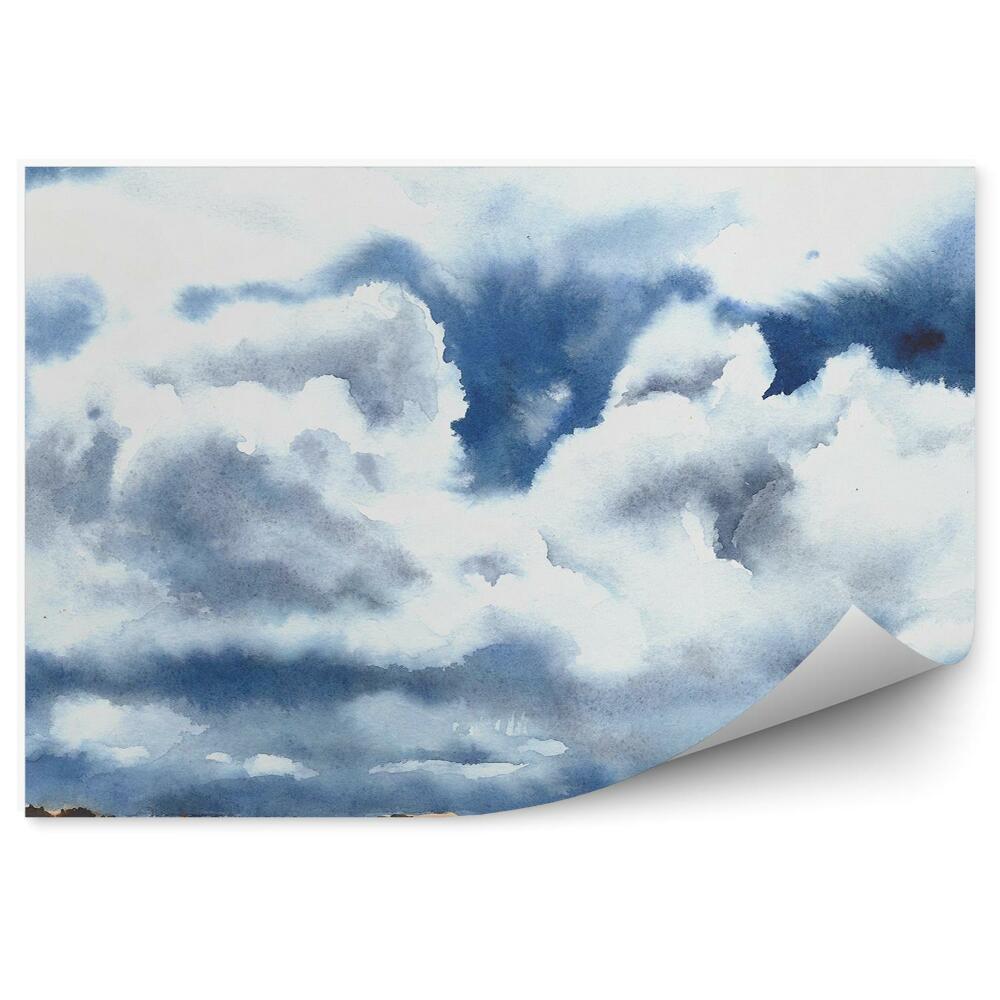 Fotótapéta Út felhős ég természet festett