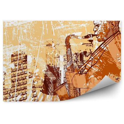 Fotótapéta szaxofonos 