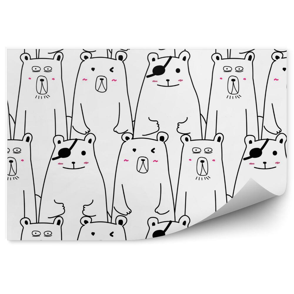 Fotótapéta Rajzfilm aranyos mackók