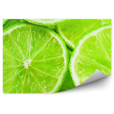 Öntapadós Fotótapéta Falra Friss lime szeletek