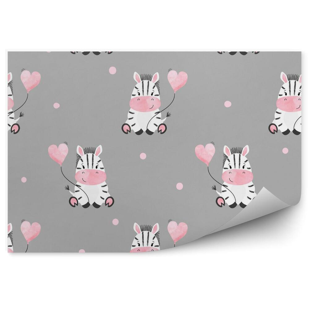 Fotótapéta Zebrák léggömbökkel