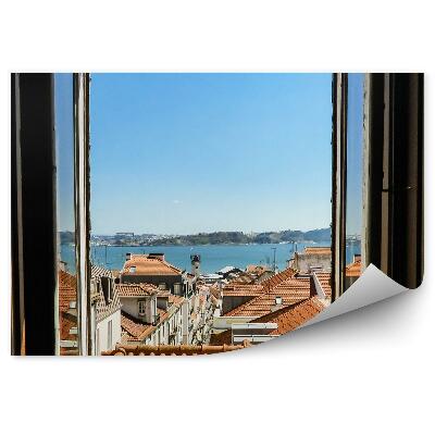 Fotótapéta Kilátás a lisszaboni bérházak ablakából