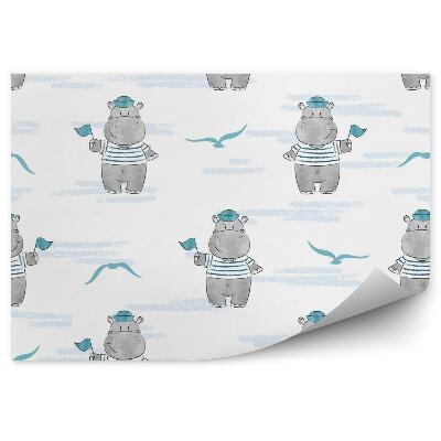 Poszter tapéta Víziló tengerész