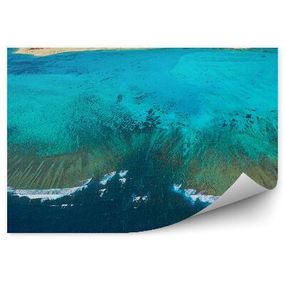 Öntapadós fotótapéta Madártávlatból part homok víz