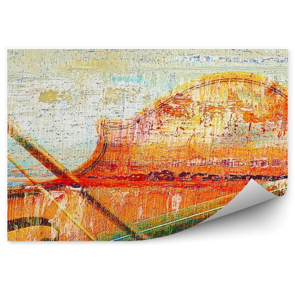 Öntapadós fotótapéta falra Hegedű színek absztrakt