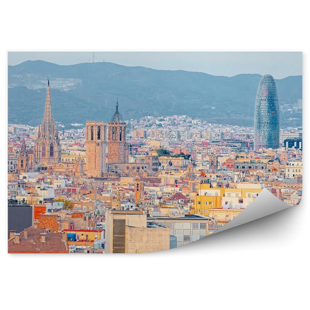 Poszter tapéta Barcelona légi felvétel