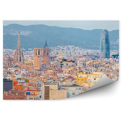 Poszter tapéta Barcelona légi felvétel