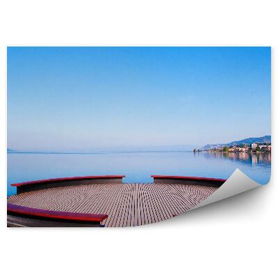 Öntapadós fotótapéta Kilátás a Genfi-tóra Svájcban