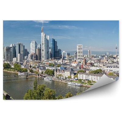 Fotótapéta Folyó két partján város építészet