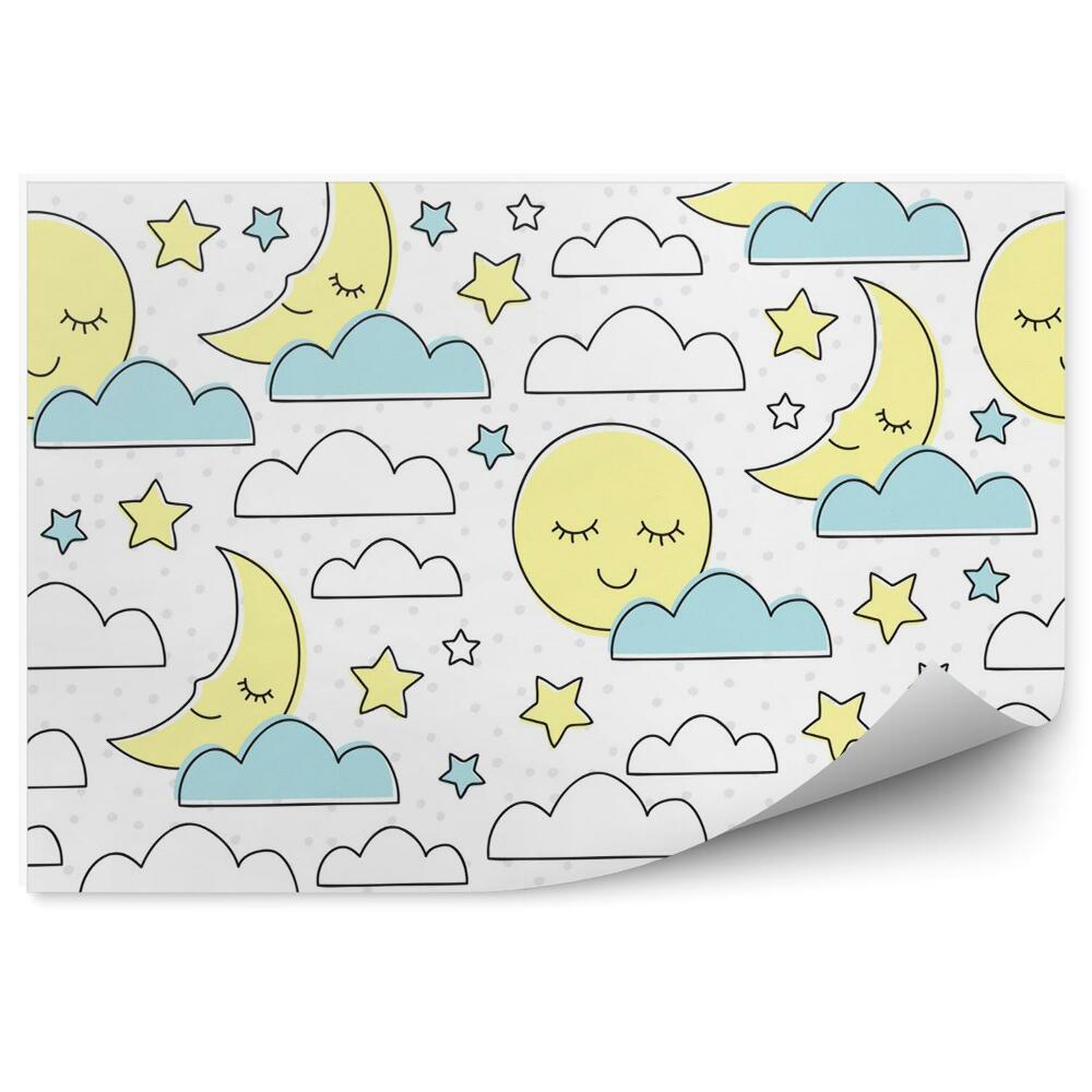 Poszter tapéta Hold felhő