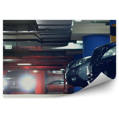 Öntapadós fotótapéta falra Mélygarázs autók közlekedési lámpák