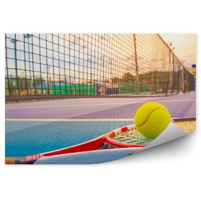 Fotótapéta Teniszütő labdák pályaháló