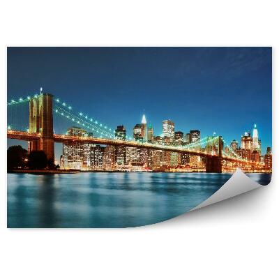 Fotótapéta Brooklyn híd éjjel