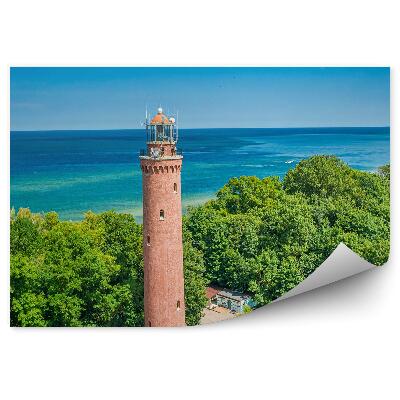 Fotótapéta Világítótorony város Hel Lengyelország horizont