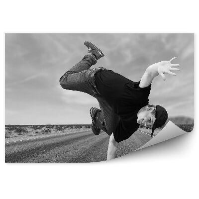 Fotótapéta Break dance táncos ég fű úton