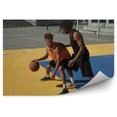 Fotótapéta Kosárlabdázók kosárlabdapálya