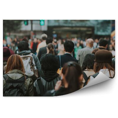 Modern fotótapéta Emberek tömege Japán közlekedési kereszteződés