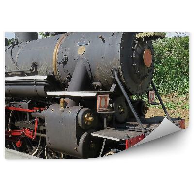 Fotótapéta Régi gőzmozdony a peronon