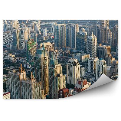Öntapadós fotótapéta Légifelvételek város Ázsia panorámája