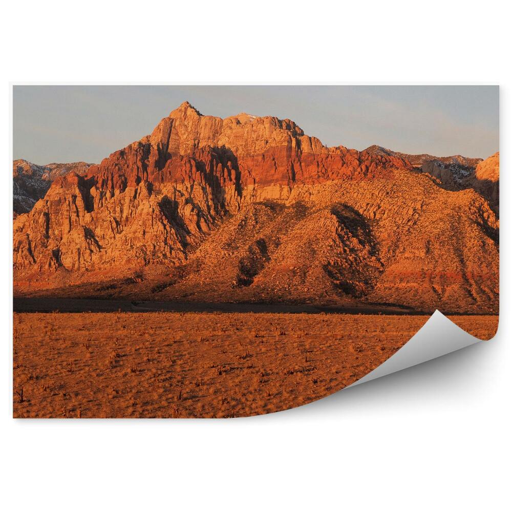 Öntapadó fotótapéta Nevada sivatagi hegyek tengerparti égboltja