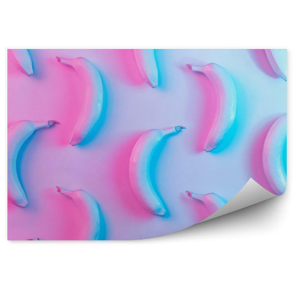 Kép Tapéta Banán minta élénk színekben