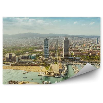 Fotótapéta Port Olimpic panoráma Barcelona városára