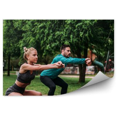 Fotótapéta Fitness fa sport nyújtás