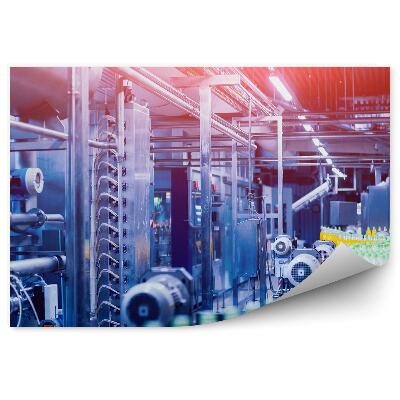 Fotótapéta Gyári gyártás világos színei a gyárban