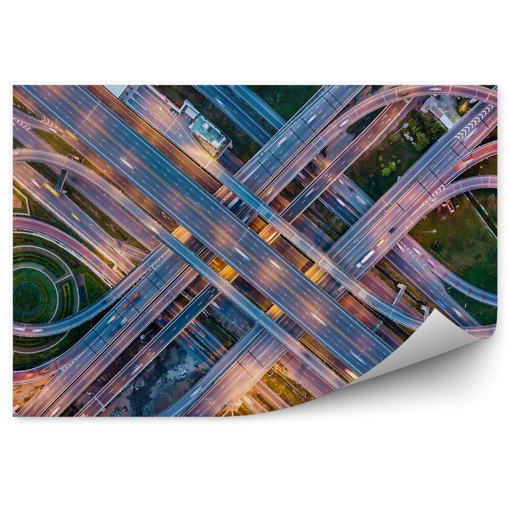 Fotótapéta Nagy autópálya kereszteződés