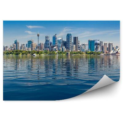 Modern fotótapéta Sydney város felhőkarcolók Opera-óceán