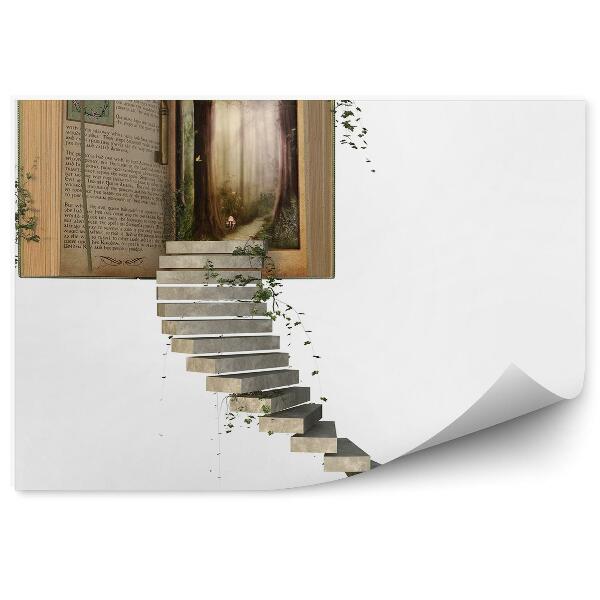Fotótapéta Lépcsők vezetnek a könyvek világába