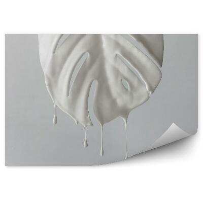 Fotótapéta Fehér levelű trópusi szúnyog csöpögő festékkel