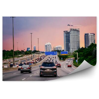 Modern fotótapéta Autópálya autók városi utazás
